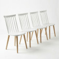 Pack 4 Sillas de cocina Nova Blanco - Natural 42 x 78 x 45 cm