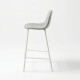 Lot 2 Tabourets Oslo Cendré Blanc 43x88x44