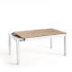 Mesa Extensível Atenas Branco e Hércules - fanmuebles