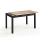 Table de cuisine extensible Arona Chêne Pied Noir - fanmuebles