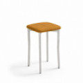 Küchenhocker niedrig Koro Aluminium Epoxid gepolstert 33 x 47 x 33 cm