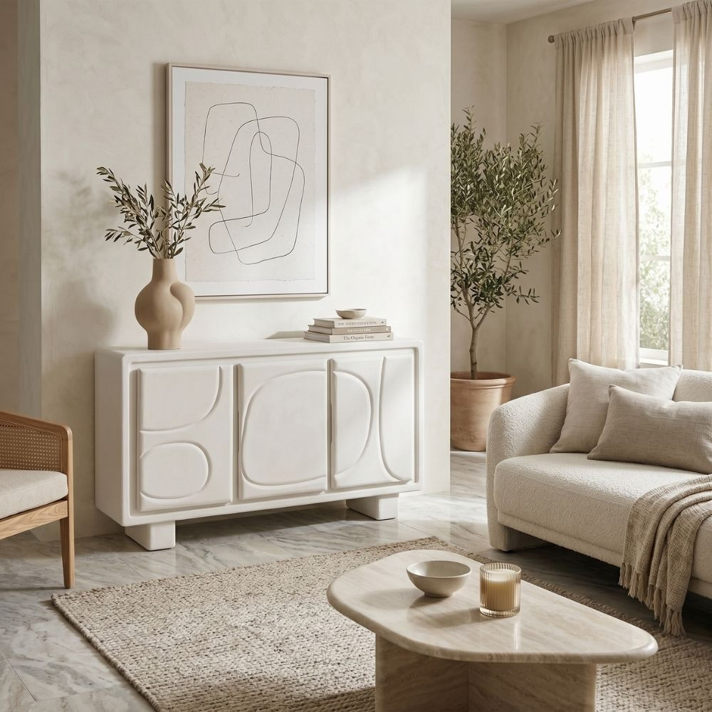 APARADOR BLANCO DM 120 X 38 X 70 CM