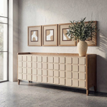 APARADOR MADERA RECICLADA SALÓN 180 X 45 X 78 CM