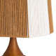 LÁMPARA MESA MARRÓN TEJIDO-MADERA 24 X 24 X 47,50 CM