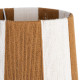 LÁMPARA MESA MARRÓN TEJIDO-MADERA 24 X 24 X 47,50 CM
