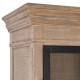 VITRINA NATURAL-NEGRO MADERA DE PINO 87 X 40 X 198 CM
