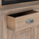 VITRINA NATURAL-NEGRO MADERA DE PINO 87 X 40 X 198 CM