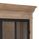 VITRINA NATURAL-NEGRO MADERA DE PINO 87 X 40 X 198 CM