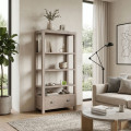 ESTANTERÍA NATURAL MADERA DE PINO 90 X 40 X 180 CM