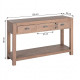 CONSOLA NATURAL MADERA 135 X 45 X 80 CM
