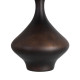LÁMPARA MESA MARRÓN TEJIDO-MADERA 34 X 34 X 50 CM