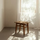 TABURETE NATURAL MADERA 49 X 35 X 45 CM