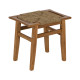TABURETE NATURAL MADERA 49 X 35 X 45 CM