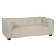 SOFÁ 3 PLAZAS BEIGE TEJIDO SIBARIS 218 X 102 X 77 CM