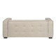 SOFÁ 3 PLAZAS BEIGE TEJIDO SIBARIS 218 X 102 X 77 CM