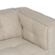 SOFÁ 3 PLAZAS BEIGE TEJIDO SIBARIS 218 X 102 X 77 CM