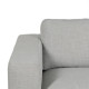 SOFÁ 3 PLAZAS GRIS TEJIDO SIENA 222 X 95 X 80 CM