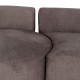 SOFÁ 3 PIEZAS GRIS TEJIDO SALÓN 405 X 112 X 70 CM