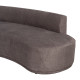 SOFÁ 3 PIEZAS GRIS TEJIDO SALÓN 405 X 112 X 70 CM