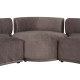 SOFÁ 3 PIEZAS GRIS TEJIDO SALÓN 405 X 112 X 70 CM