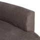 SOFÁ 3 PIEZAS GRIS TEJIDO SALÓN 405 X 112 X 70 CM