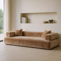 SOFÁ BEIGE TEJIDO SALÓN 245 X 100 X 64 CM