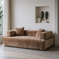 SOFÁ BEIGE TEJIDO SALÓN 200 X 100 X 64 CM