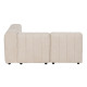 SOFÁ DESESTRUCTURADO BEIGE TEJIDO SALÓN 150 X 100 X 66 CM