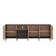 Mueble TV Aquitania Ébano y Artisan - fanmuebles