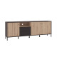 Mueble TV Aquitania Ébano y Artisan - fanmuebles