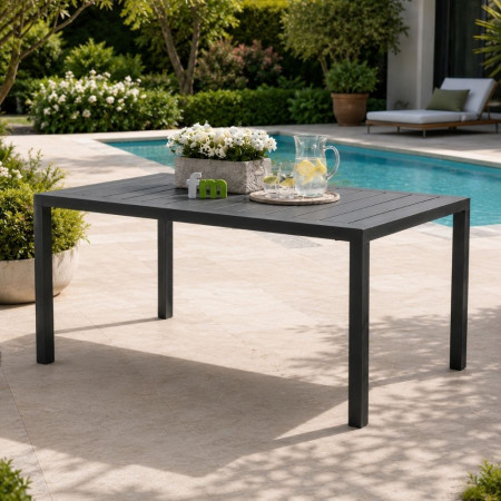 Comprar Mesa Jardín Ember Gris Antracita - fanmuebles