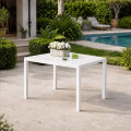 Mesa de Jardín Fija Ember Polipropileno Blanca - 120 x 75 x 80 cm