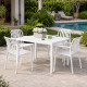 Comprar Mesa Jardín Ember Blanca - fanmuebles
