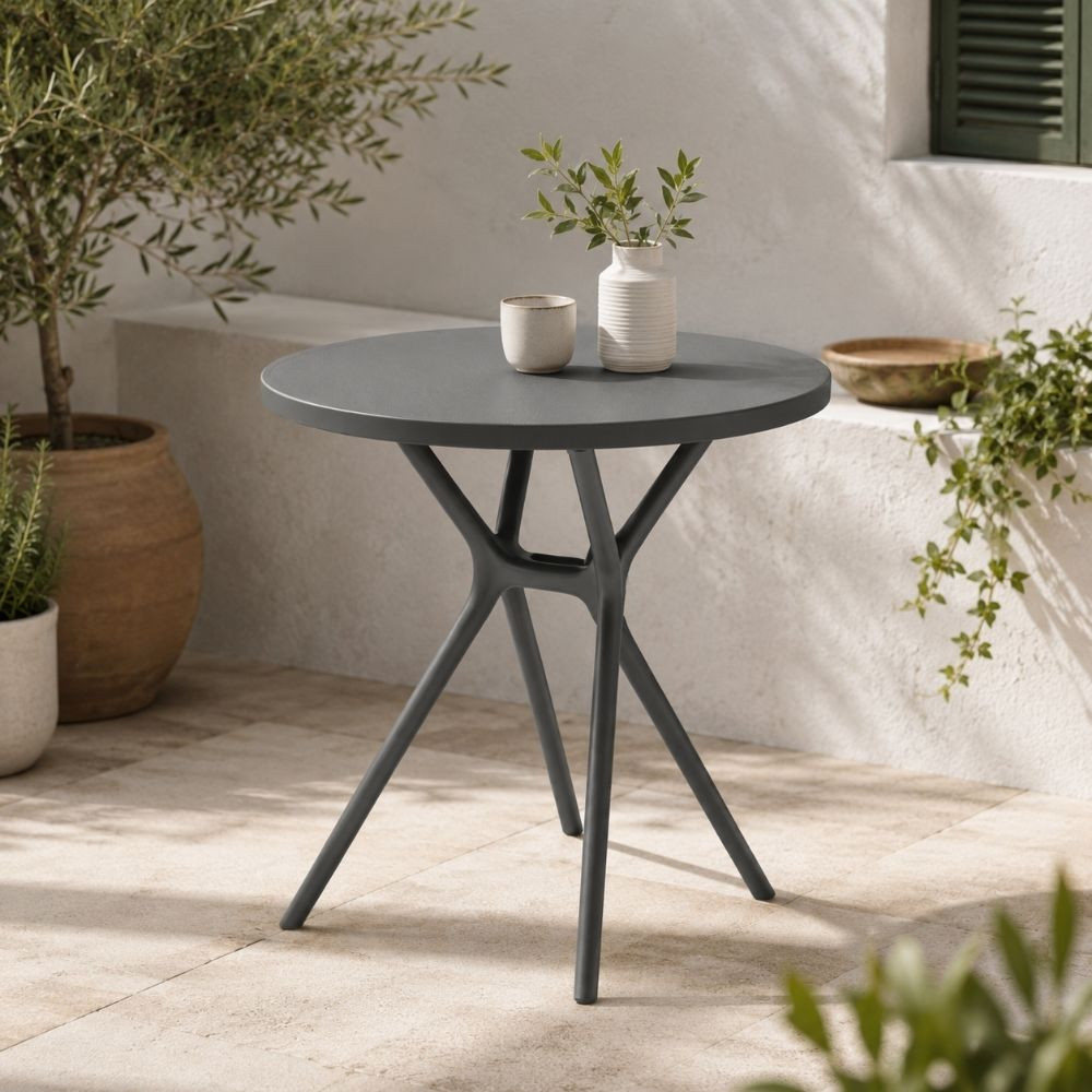 Acheter Table Jardin Guéridon Tara Anthracite - fanmuebles