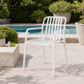 Silla de jardín Blanca Ivy - 59 x 80 x 55 cm
