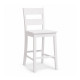 Tabouret de Bar Haut Toledo Laqué Blanc - fanmuebles