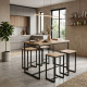 Set Nagano Stehtisch und Hocker Industriestil - fanmuebles