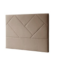 Testiera da letto imbottita Europa tela beige - 160 x 120 x 6 cm