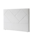 Testiera da letto imbottita Europa polipiel blanca - 160 x 120 x 6 cm