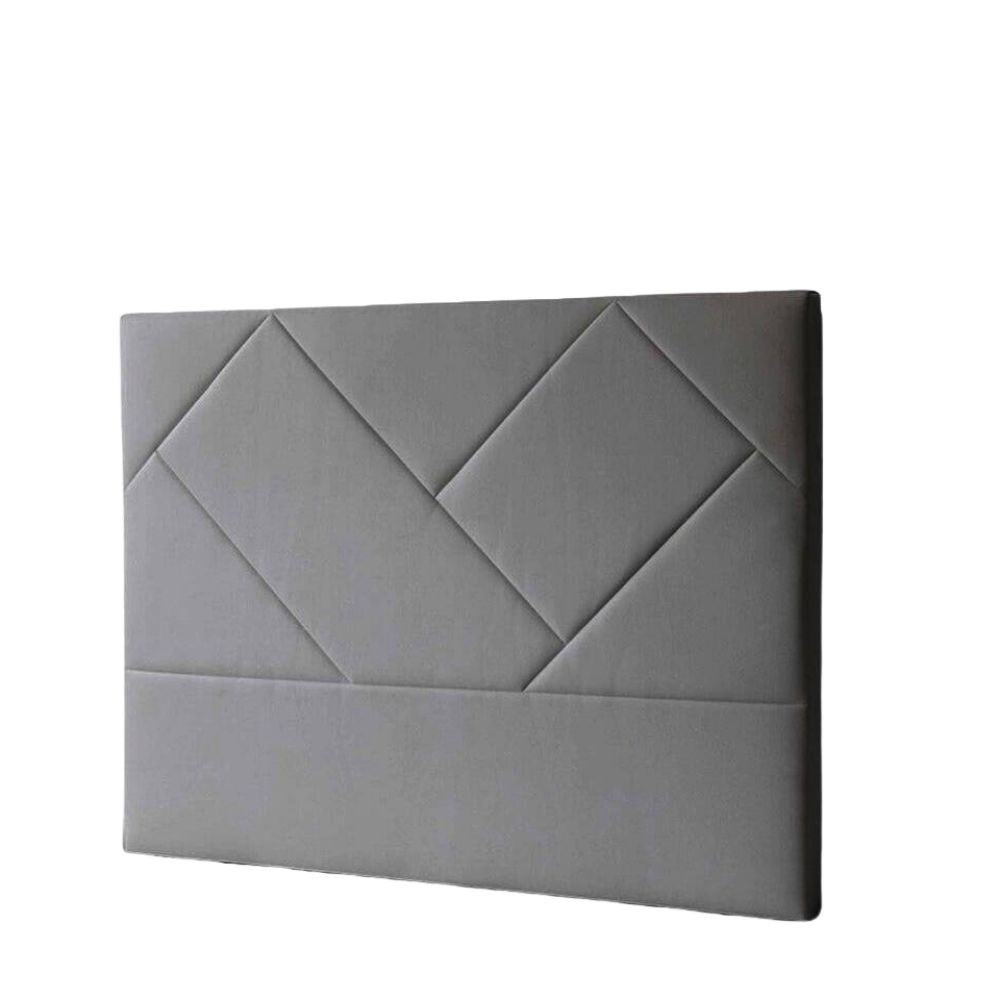 Cabeceira Cama Europa 150 cm Tela Gris - fanmuebles