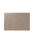 Cabecero de cama tapizado Atlántico tela beige - 150 x 120 x 6 cm