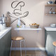 Mesa de cocina Plegable mesa abatible Ariet Blanco Artik