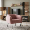 Butaca Zaragoza estética Pop Velvet rosa 81 x 72 x 75 cm