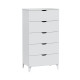 Sinfonier 5 Cajones Loft Blanco Brillo Comprar Online