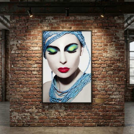 Acrylglasbild "Frau mit geschlossenen Augen" | fanmuebles