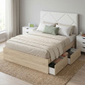 Estructura de cama 4 cajones Kendra roble Canadian 156 x 37 x 196 cm