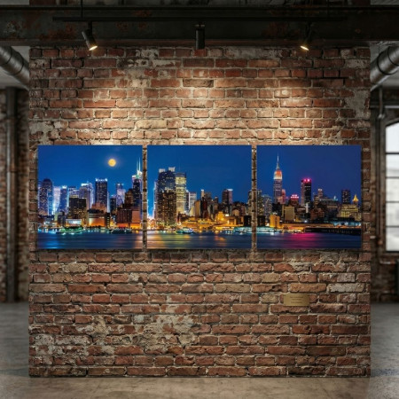 Cuadro triptico Manhattan | fanmuebles