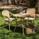 MESA NATURAL RATÁN SALÓN 75 X 75 X 76 CM