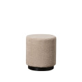 PUF BEIGE TEJIDO-METAL SALÓN 41 X 41 X 44 CM