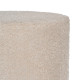 PUF BEIGE TEJIDO-METAL SALÓN 41 X 41 X 44 CM